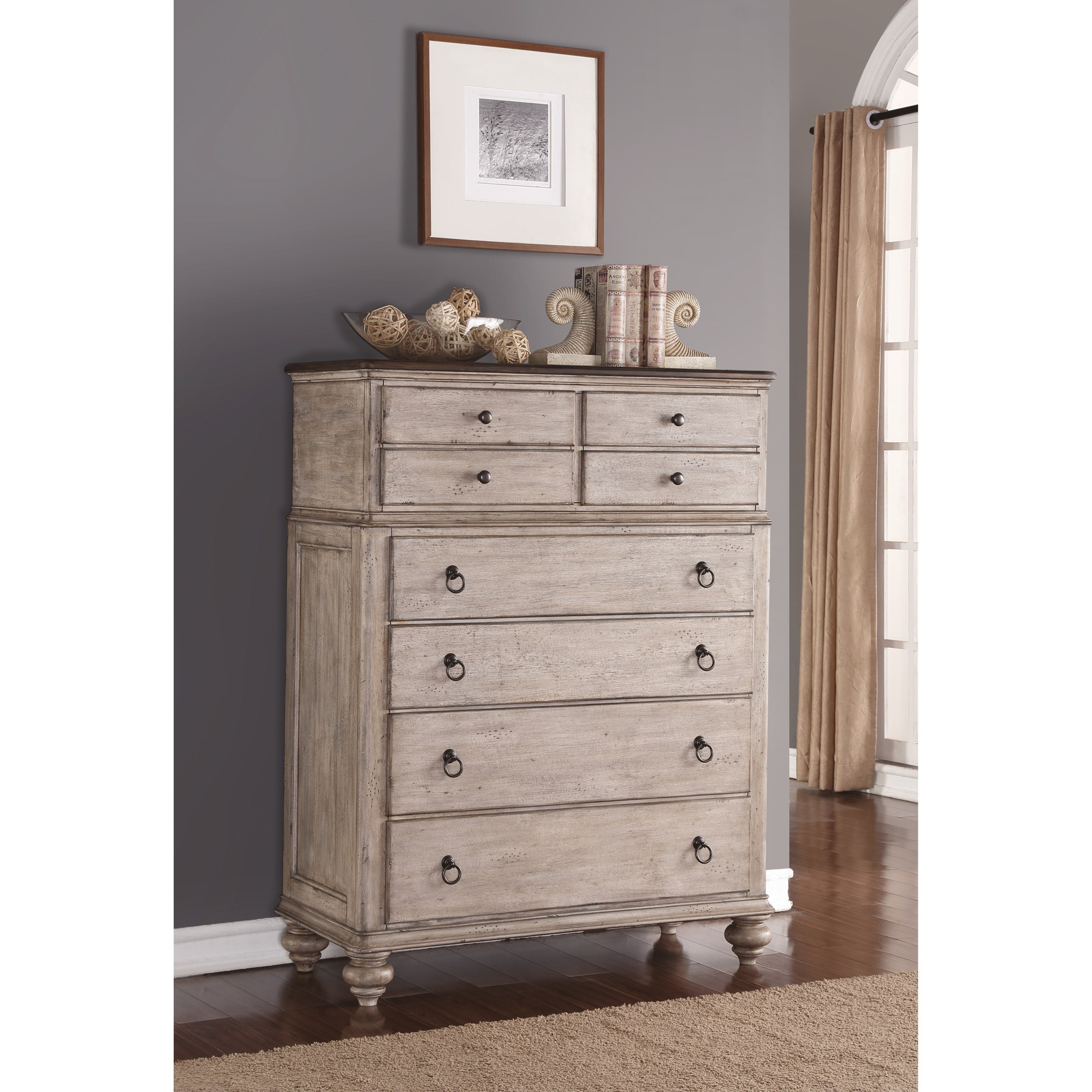 Flexsteel Wynwood Collection Plymouth Relaxed Vintage Chest of Drawers